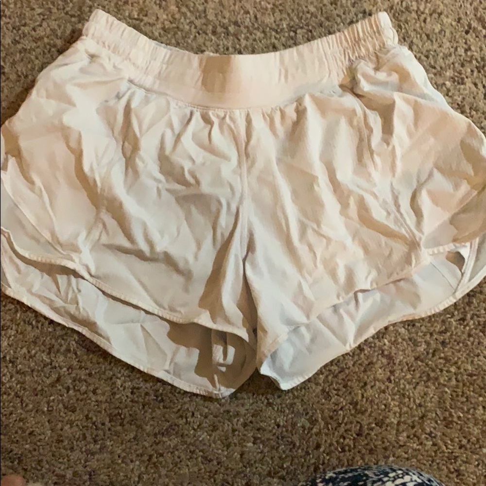White lululemon Hotty Hot Shorts